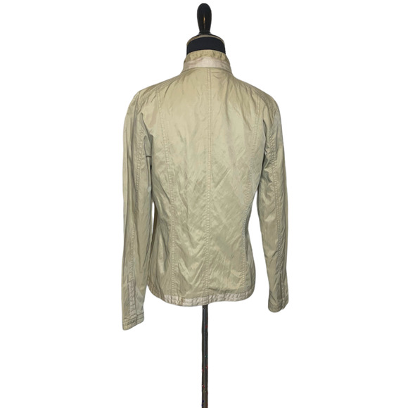 Chico's beige long sleeves buttoned summer jacket size small - Picture 2 of 6